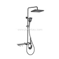 Black Shower Set with Valve